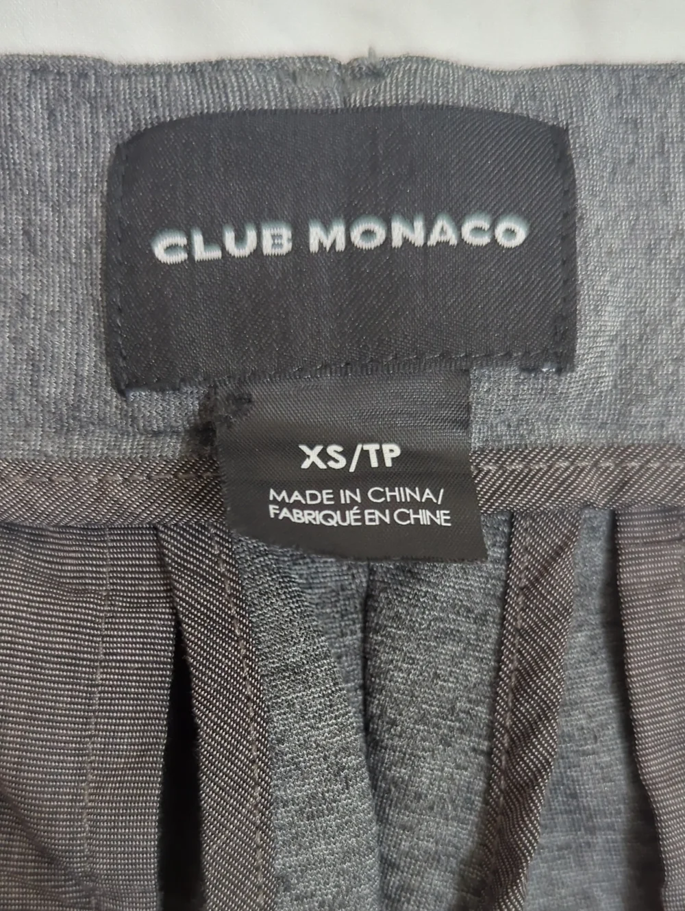 Club Monaco Cuffed Trousers, Color Gray Size XS-TP